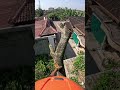 Tree cutting over the house