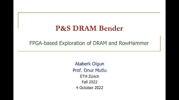 P&S DRAM Bender: DRAM Bender-zelfstudie (herfst 2022)