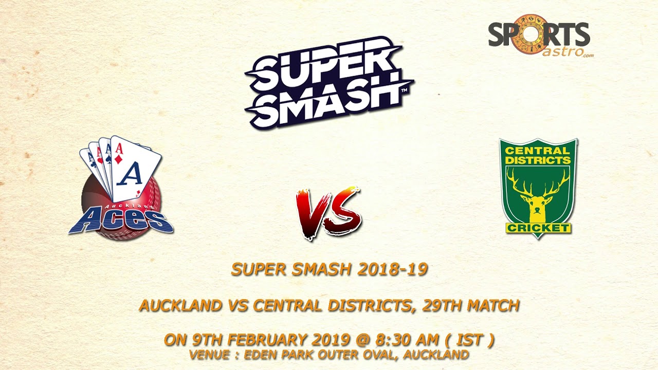 Super Smash 2018-19 Auckland vs Central Districts, 29th Match Prediction