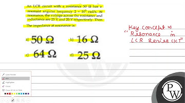 The figure shows a series LCR circuit: For such a circuit, the impe...