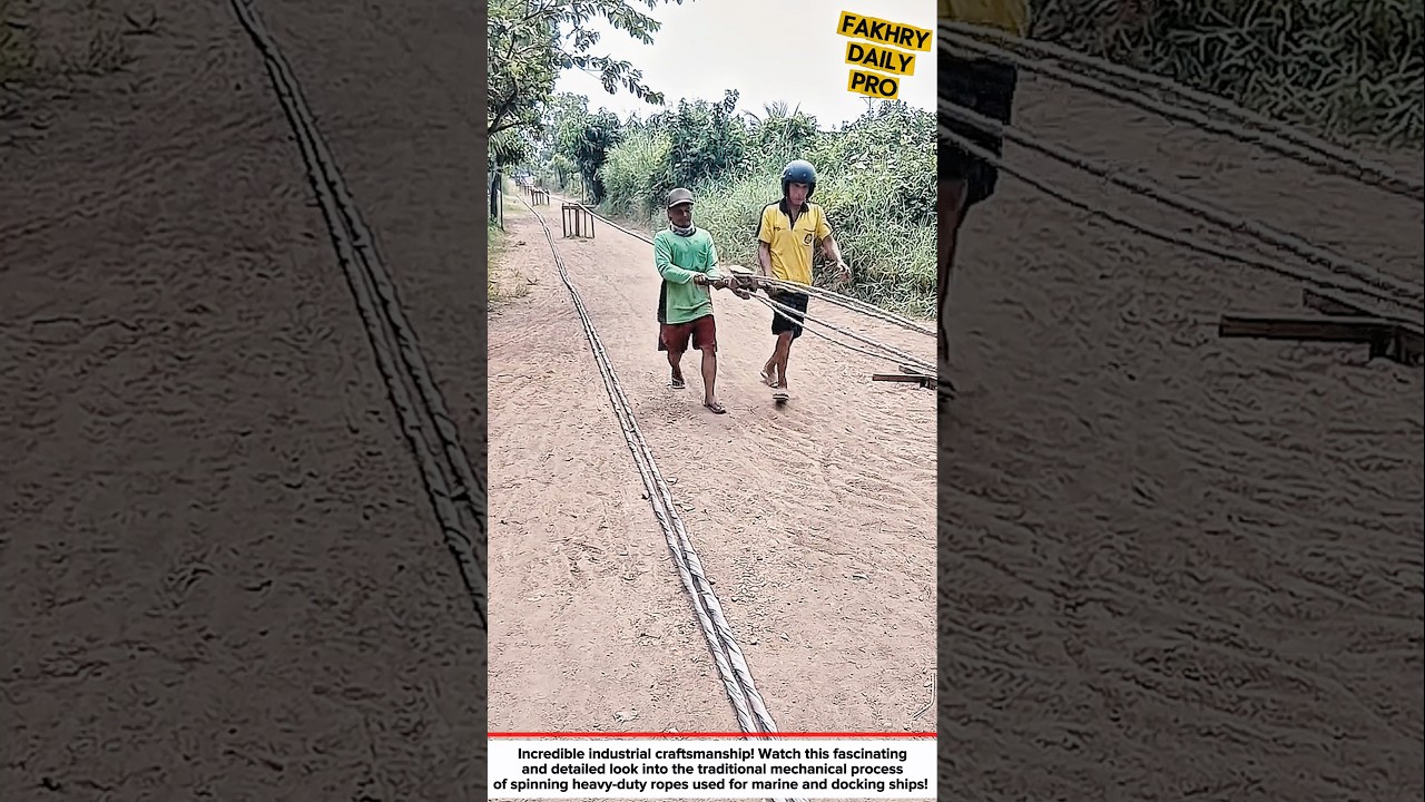 Incredible Rope Twisting Process: From Tiny Strands to Heavy Duty Cable