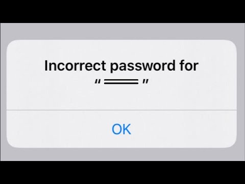 iPhone WiFi Incorrect Password Problem Solved