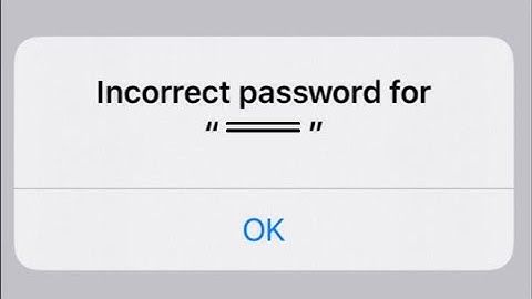 iPhone WiFi Incorrect Password Problem Solved