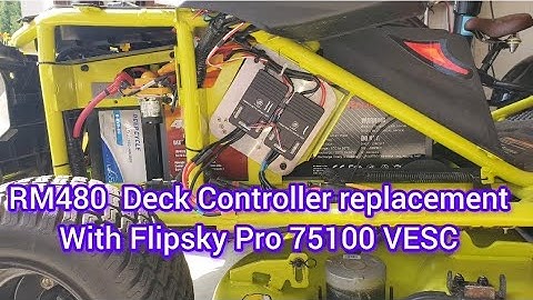 RM480 Deck Controller Replacement with Flipsky 75100 Pro VESC