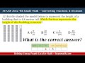 Converting Fractions and Decimals Quiz