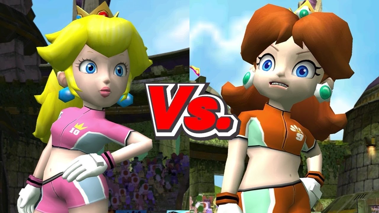 Super Mario Strikers - Peach/Toad Vs. Daisy/Koopa Troopa