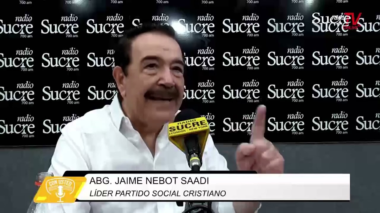 🔴Radio Sucre | Con Usted | Jaime Nebot, ex alcalde de Guayaquil