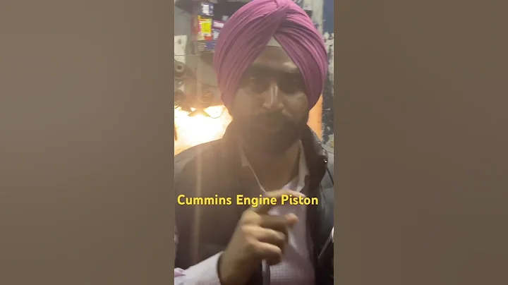 Cummins engine Piston #cummins #engine #lathe #automobile