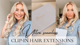 THE BEST ULTRA SEAMLESS CLIP IN HAIR EXTENSIONS FOR THIN/FIME HAIR | DOORES HAIR | AD