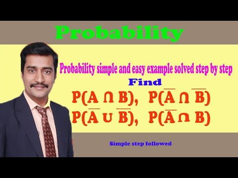 Probability simple and easy example solved step by step - YouTube