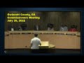 Gwinnett County, Georgia Commissioners Meeting 7 26 22