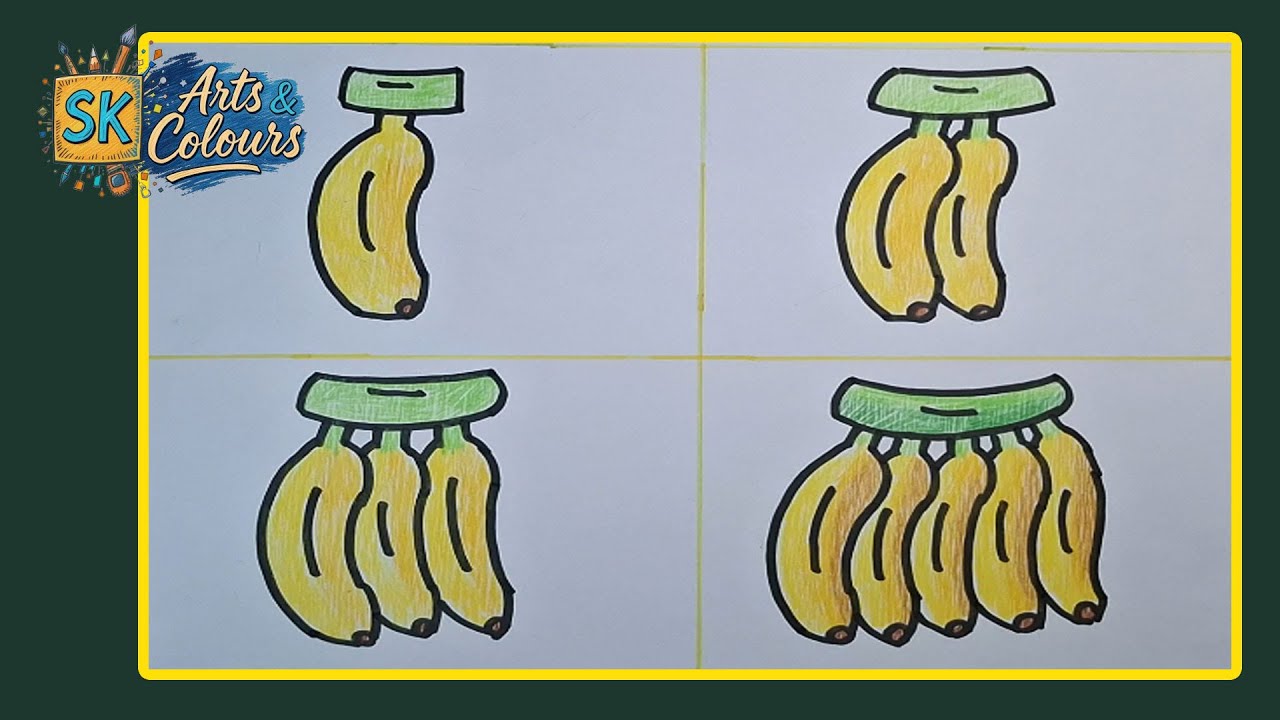 Banana Numbers  | Kids learn | PART 78 | SK Arts and Colours |