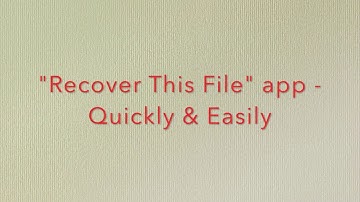 How to recover deleted excel files with RecoverThisFIle app