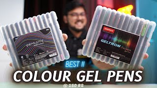 Linc Pentonic Gel Vs Unomax Geltron Fashion Gel | Best Colour Pen Set for making notes  in 150 Rs 🔥