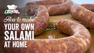 How to MAKE ITALIAN SALAMI at home using basic ingredients! by Cooking with an Italian.