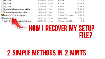 How To Recover Your Fitgirl Repack Setup File ?