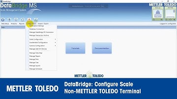 DataBridge: Configure Scale - Non-METTLER TOLEDO Terminal