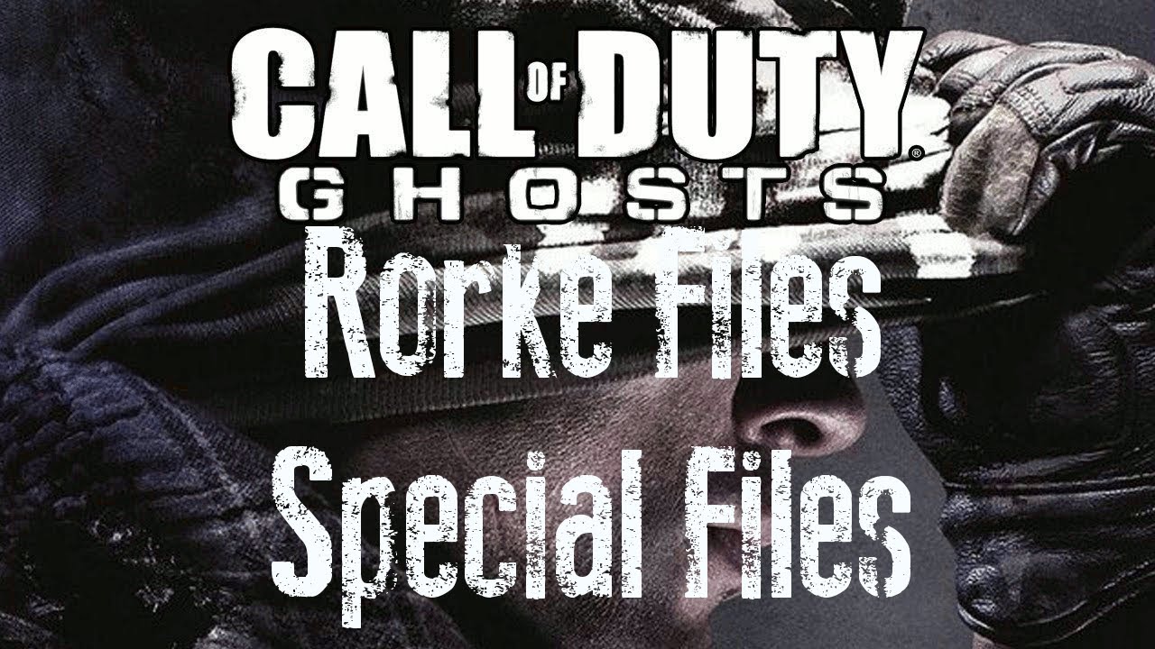 Call Of Duty Ghosts Rorke Files Audio Special - YouTube
