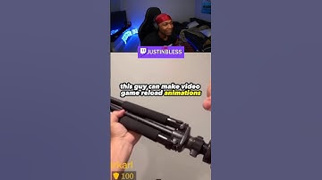This guy can make video games reload animations with using random items from around his house