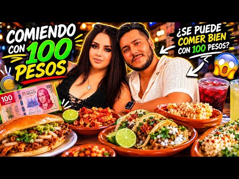 EATING FOR 100 PESOS CHALLENGE, DID WE DO IT!?