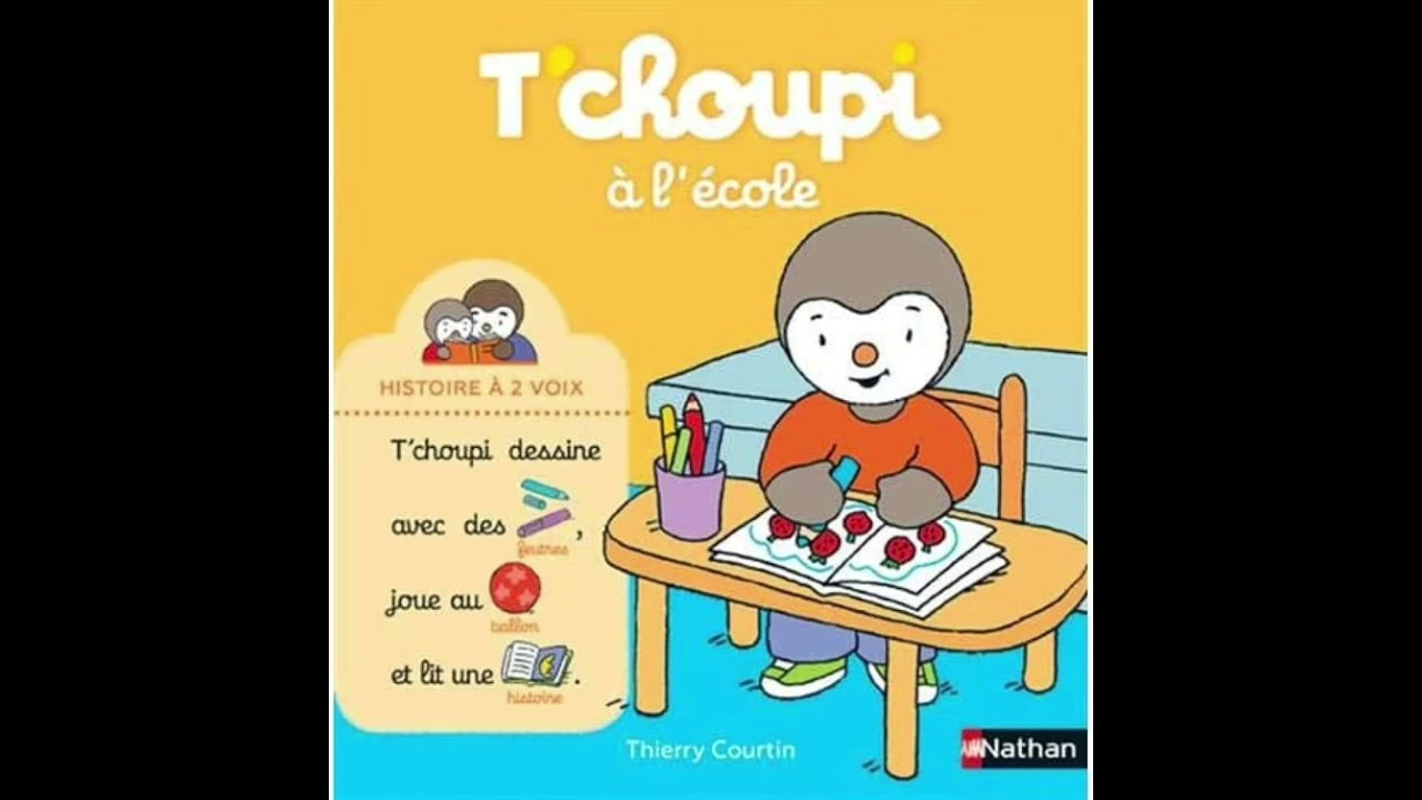 Lecture du livre : T'choupi à l'école 