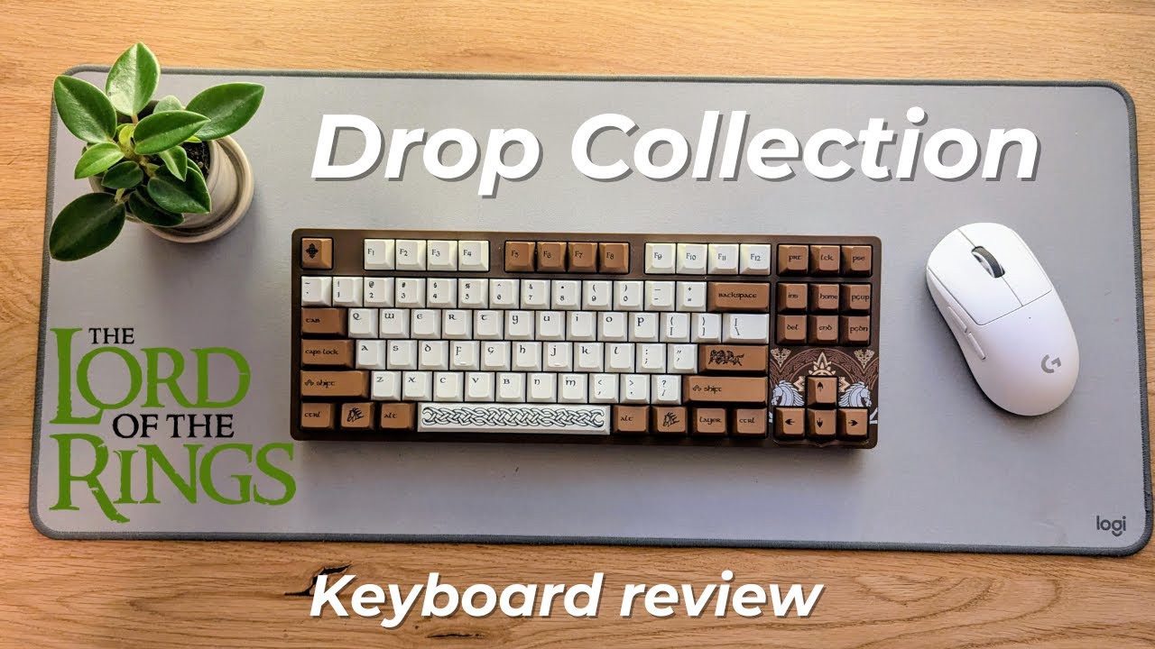 Drop keyboard review // Lord of the Rings - YouTube