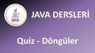 Java Dersleri : Döngüler Java Quiz #java #javadersleri