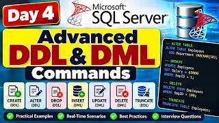 Day 4 – SQL Server Advanced DDL & DML Commands