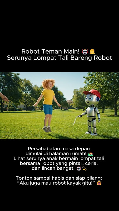 Robot Teman Main! 🤖👧 Serunya Lompat Tali Bareng Robot