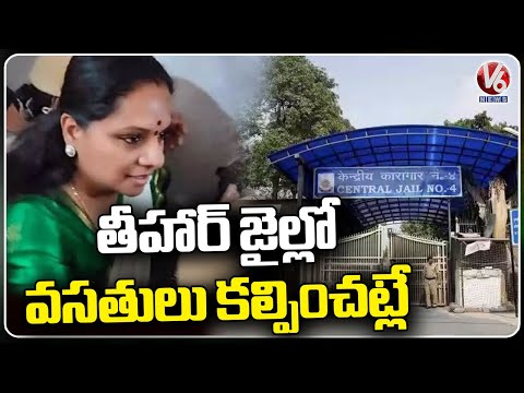 Tihar Jail Does Not Provide Facilities As Per Court Orders, Says Kavitha | V6 News - V6NEWSTELUGU