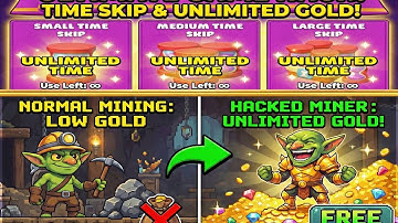 Unlimited time skip goblin miner || Hacking goblin miner without root || attapoll survey app money 🤑