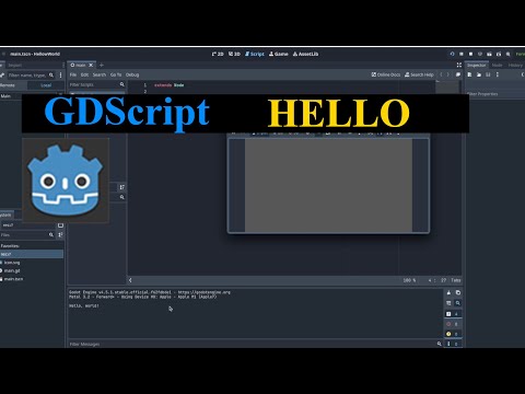 Godot GDScript Tutorial – Your First Hello World Script
