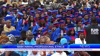 IUO Charges New Dora Akunyili College of Pharmacy Inductees on Compassion, Ethics, Leadership