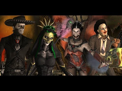 Mortal Kombat X Mobile - Vampiress Mileena, Leatherface, Day of the Dead Jade & Erron Black