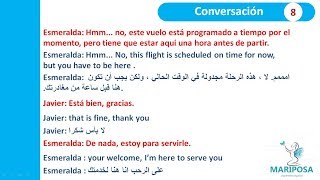 تعلم اللغة الاسبانية من خلال المحادثات (الدرس 14 محادثات conversación 8)