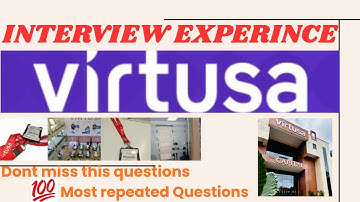 Virtusa Software Developer and Tester Interview Questions and Tips | More chances of selection