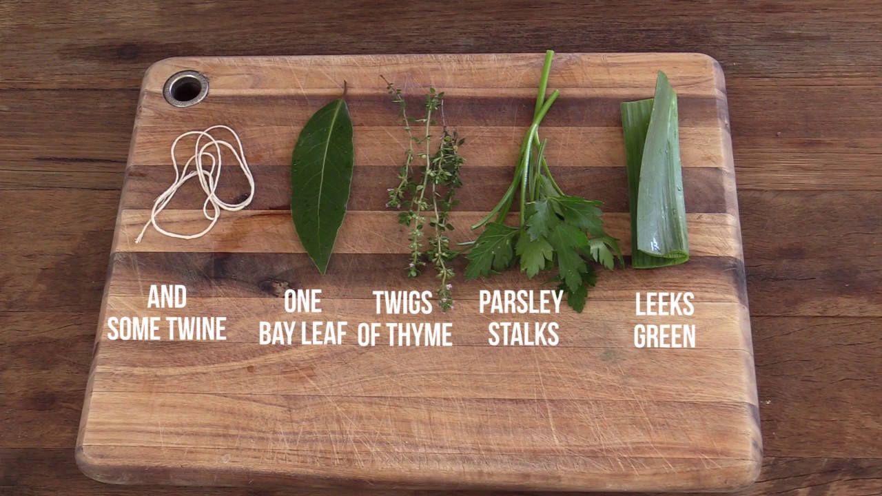 How To Make a Bouquet Garni  French Culinary Basics 