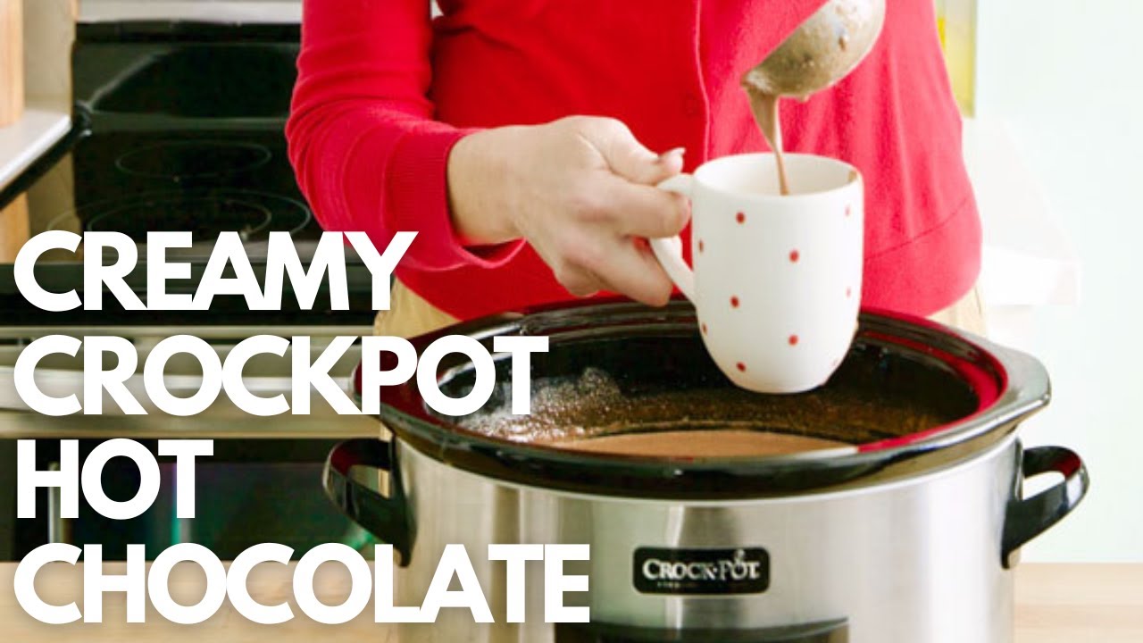 Crock Pot Hot Chocolate - Yummy Healthy Easy