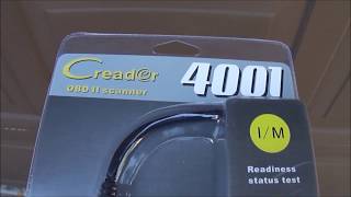 OBD II - Unbox and Test Launch Creader 4001