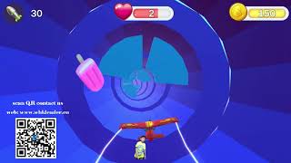 AR virtual flight game is a tactile interactive game controlled by the body | projection game screenshot 4