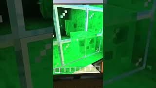Slime Time in Minecraft ✳️✳️  #minecraftshorts #slime #fun #create