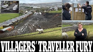 Welsh Village Faces Disaster Echoing Aberfan Tragedy – Travellers&#39; Heavy Machinery Sparks Panic!