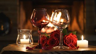 Fireplace Wine and Soft Love 🍷 Intimate Sensual Music for Couples Craving Night Mood screenshot 5