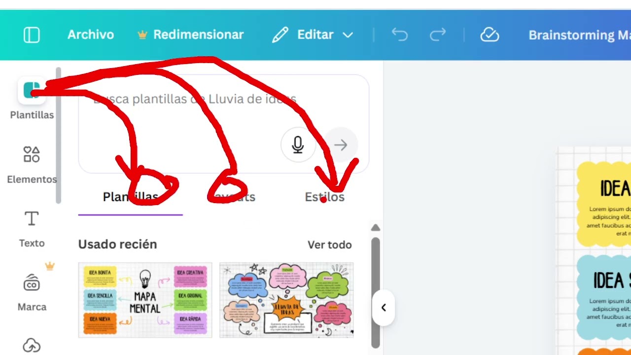 Canva Clase 5 Mapa Mental PC