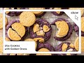 Ube Cookies with Golden Oreos