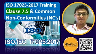 ISO 17025 - 2017 Training  Clause 7.5 & Common Non Conformities NCs