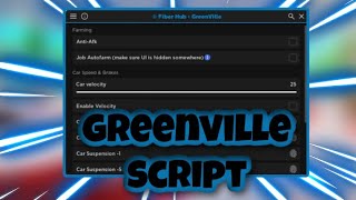 [NEW] Greenville Script | Auto Job | Auto Farm | Infinite Money | Car Speed | AND MORE | PASTEBIN