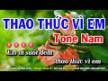 Karaoke Thao thức Vì Em - Tone Nam Nhạc Sống Mới | Huỳnh Lê