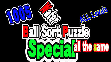 Ball Sort Puzzle Special Level after Level 1005 / Lock Ball and Key Ball and Question Mark Ball