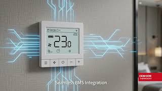 FT95 Large Button BACnet MS/TP Fan Coil Thermostat | E-TOP Controls